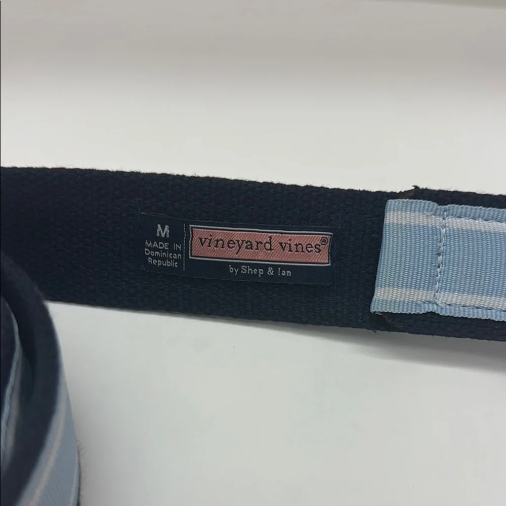 Vineyard Vines Blue and Navy Whale Belt
